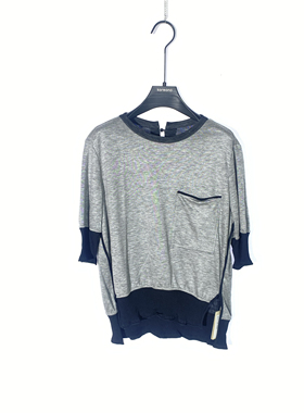 柯罗芭冬季专柜同款浅灰色撞边T恤  TY3342(9VUN) ￥3590