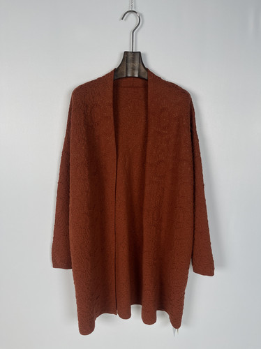 柯罗芭冬季专柜同款橘色肌理感经典开衫  HY9902G ￥4990