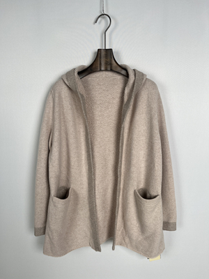 柯罗芭冬季专柜同款杏色连帽开衫  HY9887G ￥4990