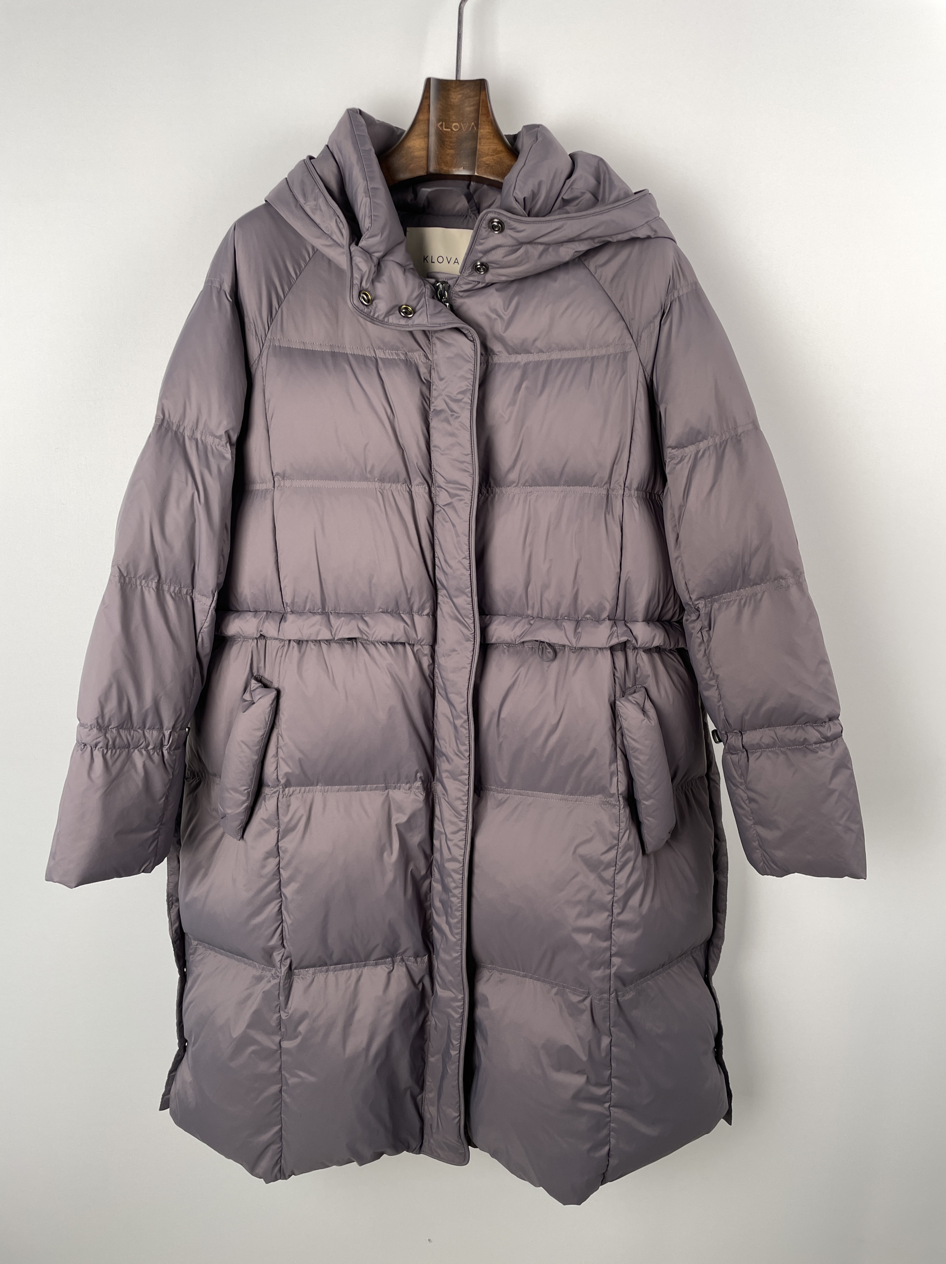 柯罗芭冬季专柜同款灰色长款羽绒服  YC1547 ￥7700