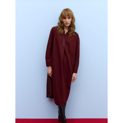 柯罗芭冬季专柜同款拼接羊毛针织呢连衣裙  LY2836(UN) ￥8500