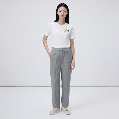 柯罗芭春秋专柜同款灰色休闲裤  KW7543(UN)A ￥3390