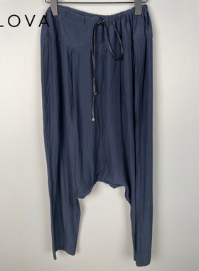 柯罗芭夏季专柜同款藏蓝色宽松单裤  KW4993 ￥1980