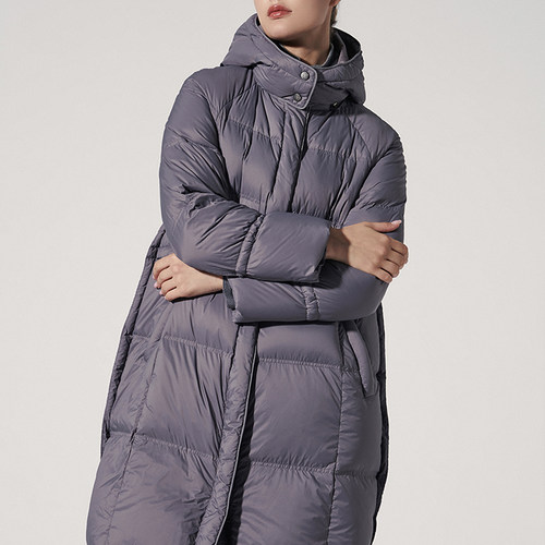 【KLOVA】冬季灰色长款羽绒服  YC1547(UN)