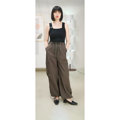 柯罗芭春秋专柜同款深烟色设计感工装裤  KW5819(BUN) ￥1990