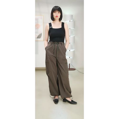 柯罗芭春秋专柜同款深烟色设计感工装裤  KW5819(BUN) ￥1990