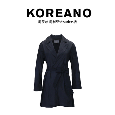 柯利亚诺春秋专柜同款炭灰色经典西服风衣  FW4512(7UN) ￥5880