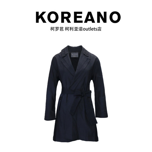 柯利亚诺春秋专柜同款炭灰色经典西服风衣  FW4512(7UN) ￥5880