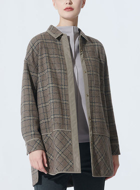 柯罗芭冬季专柜同款休闲羊毛格外套  SY3854 ￥7900