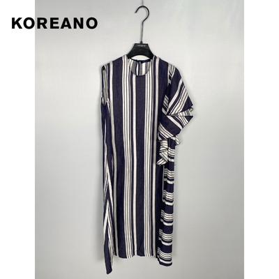 柯利亚诺夏季专柜同款水云间长款条纹修身连衣裙  LW3303 ￥2390