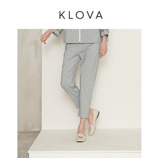 KW7818 轻亚麻烟管裤 ￥3490 专柜同款 柯罗芭夏季