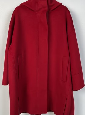 柯利亚诺冬季专柜同款红色双面呢简约大衣   FY3471 ￥14800