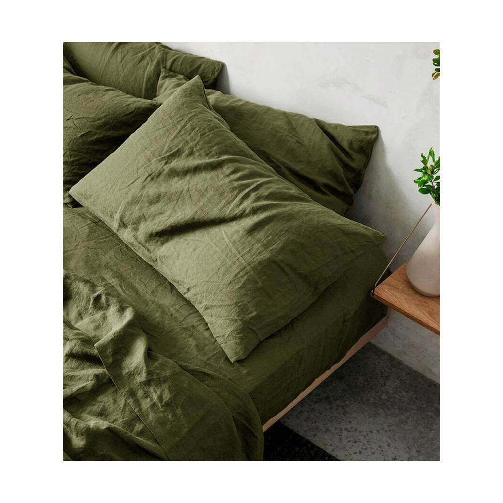 日式简约风纯色亚麻枕套亲肤枕头套大号定制48X74CM单支装不含芯,床上用品,枕套,淘宝优惠券,粉丝福利购,淘宝优惠卷