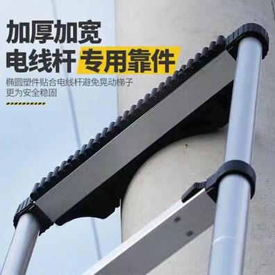 欧恒诺加厚铝合金8米一字折叠直梯伸缩梯便携工程梯升降梯家用梯