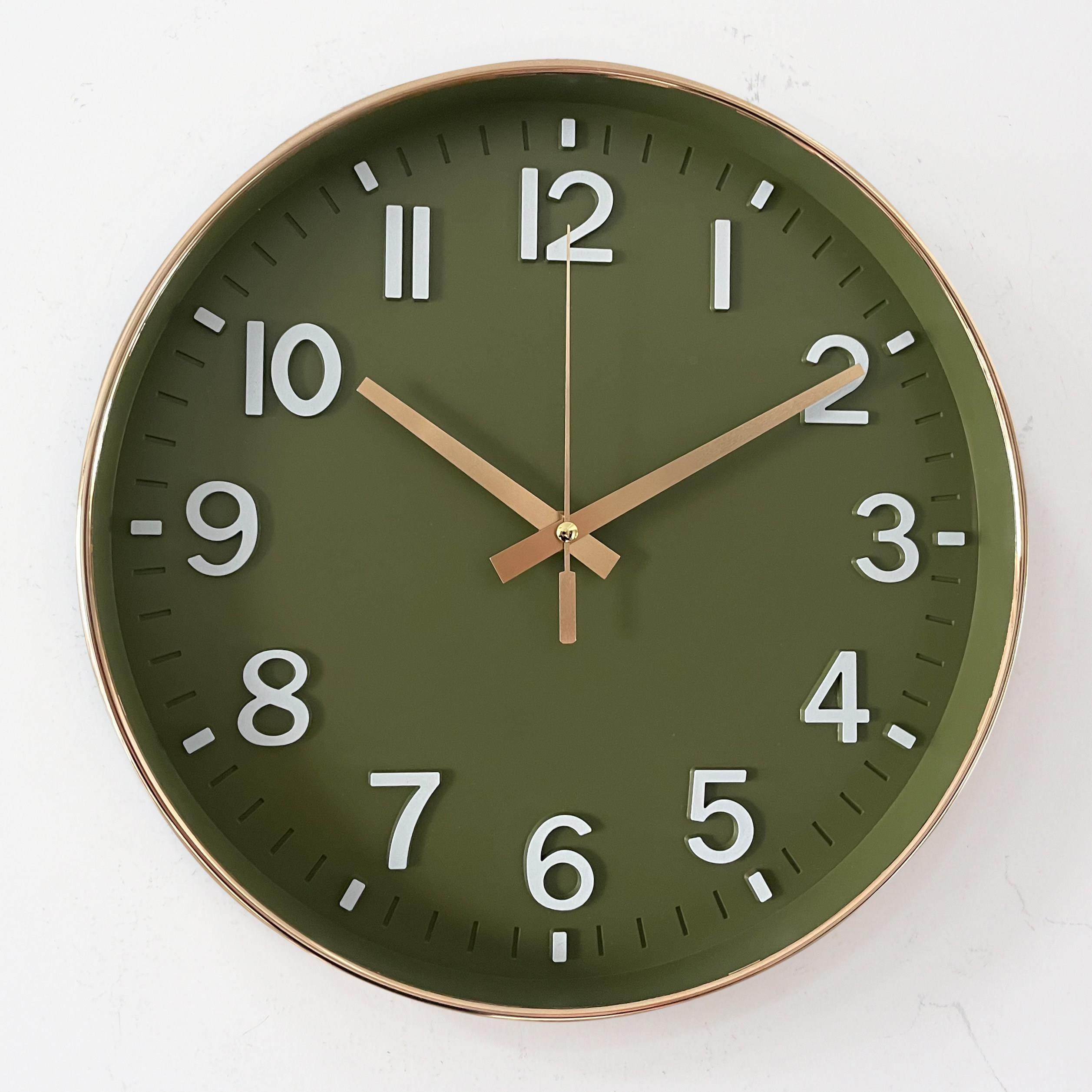 挂钟现代简约静音装饰无声石英壁钟客厅墙时钟卧室装饰挂式表30cm,家居饰品,挂钟,淘宝优惠券,粉丝福利购,淘宝优惠卷