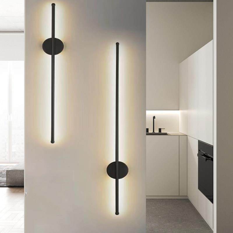 极简客厅背景墙壁灯创意简约圆形长条卧室床头壁灯书房走廊玄关灯,家装灯饰光源,壁灯,淘宝优惠券,粉丝福利购,淘宝优惠卷