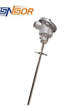 ZYSNSOR卡盘温度传感器-50-150度 4-20MA+HART输出 杆长200MM