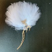 新中式 饰品团U扇闺蜜拍照道具 结婚晨袍扇仙气古风羽毛扇汉服古装