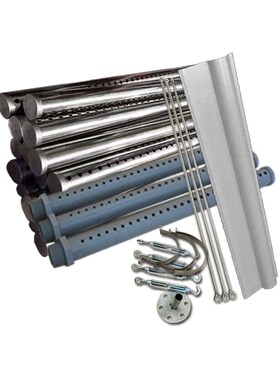 冷却塔洒水管水塔喷PP布PVCA凉水塔分水管不锈钢出水喷淋管配件