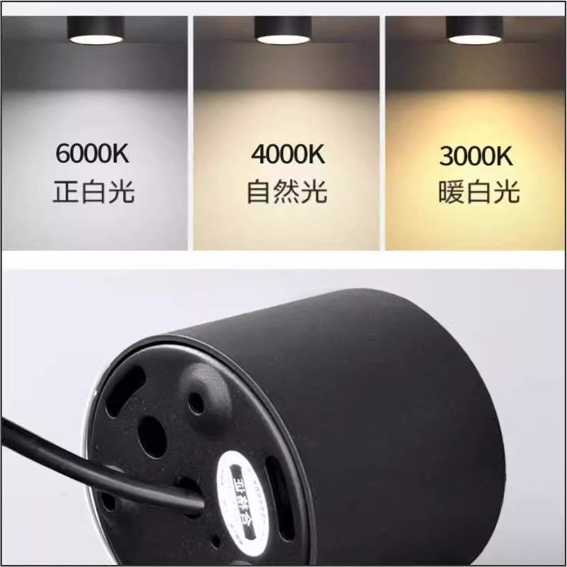 防水明装筒灯户外室外阳台店铺y门头酒店雨棚露台吸顶筒灯IP65射,家装灯饰光源,明装筒灯,淘宝优惠券,粉丝福利购,淘宝优惠卷