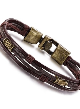 现货Retro fashio persoality belt celet broze aoy bule