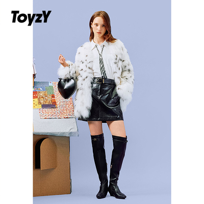 ToyzY年轻款狐狸毛皮草外套女2025冬季新款ZC35509010