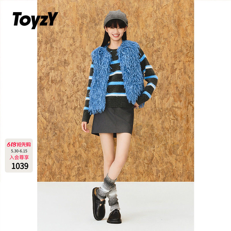 ToyzY | 环保皮草 | 羽毛流苏马甲背心女2025秋季新款ZC35301040