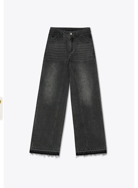 ToyzY2026春季新款黑色复古牛仔裤休闲裤女裤ZC36120040