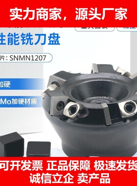 德国十大品牌CBN刀盘面铣刀适配SNMN1207方形刀片立方氮化硼铣刀