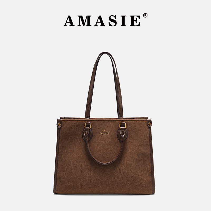 AMASIE/阿曼姿轻奢磨砂大容量单肩托特包AM-6025