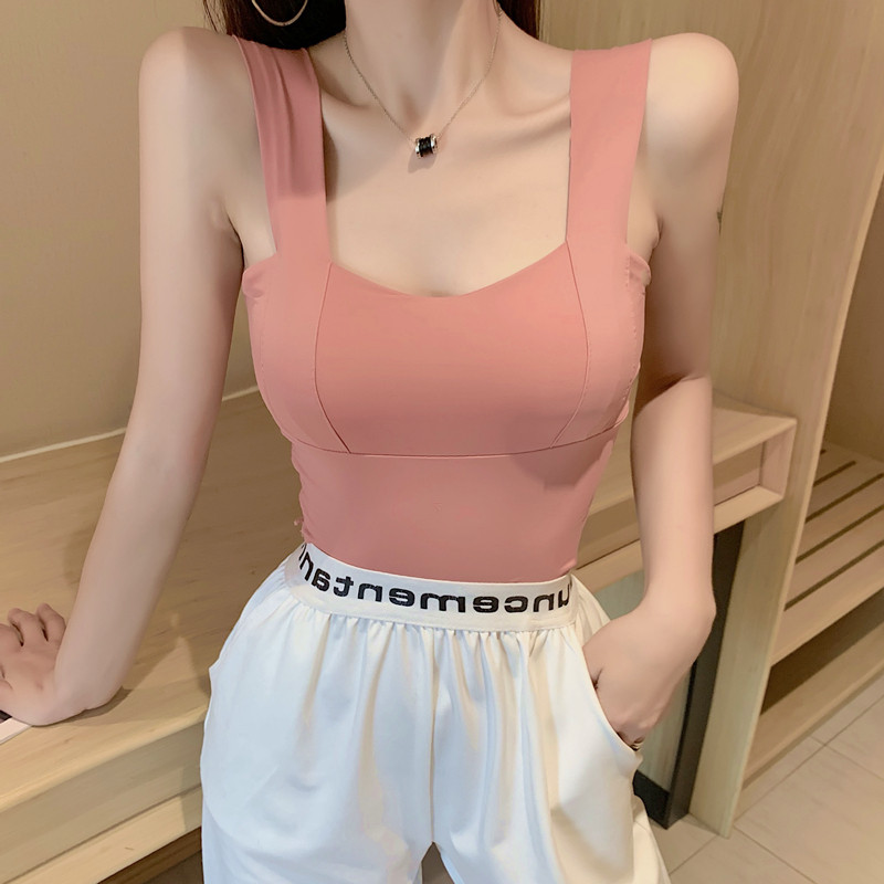 高货锁骨美背吊带2024新款无袖打底背心夏内搭爆款外穿上衣