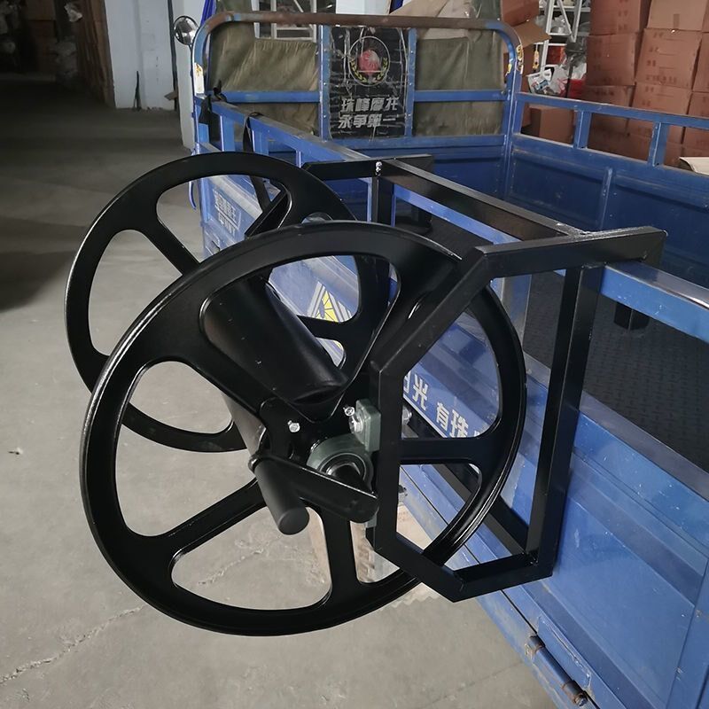 现货速发农用卷管器绕管架收管机手摇挂式水管收纳架盘管器加大加