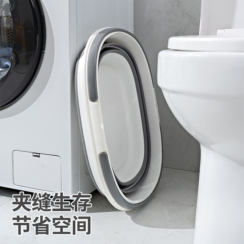 现货速发可折叠水桶大号塑料加厚洗车桶多功能户外旅行车载方形收