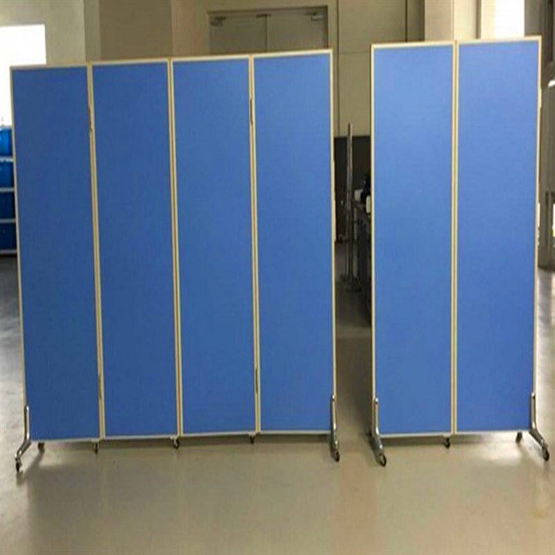 现货速发厂移动屏风带滑轮高隔断办公室隔墙折叠高隔间活动板式隔