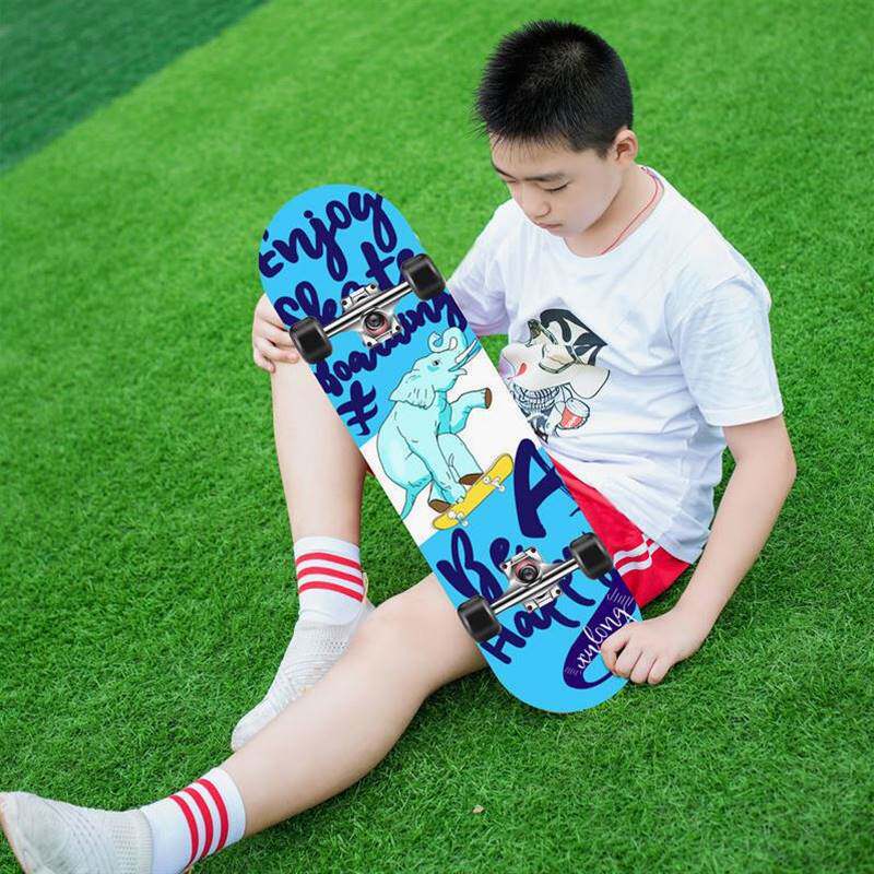 现货速发滑板滑板车成人青少男翘四轮成年青少年短板滑板生儿童双