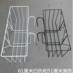 现货速发铁艺杆花架台栏杆装饰壁挂悬挂式长方形种菜窗户置物架护