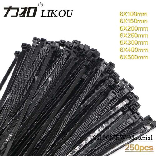 现货速发LIU lo cable tie 6x150 6x200 6x00 6x400 6x500 width5