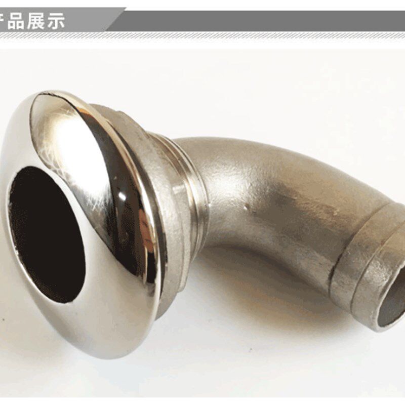 现货速发6不锈钢出水口弯头1寸弯头排水下水口管栓孔快艇钓鱼船五