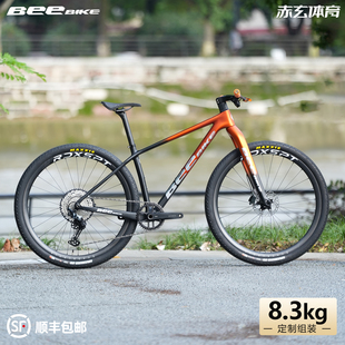BEEBIKE碳纤维山地自行车定制组装 8.3kg全内走线碟刹超轻山马整车