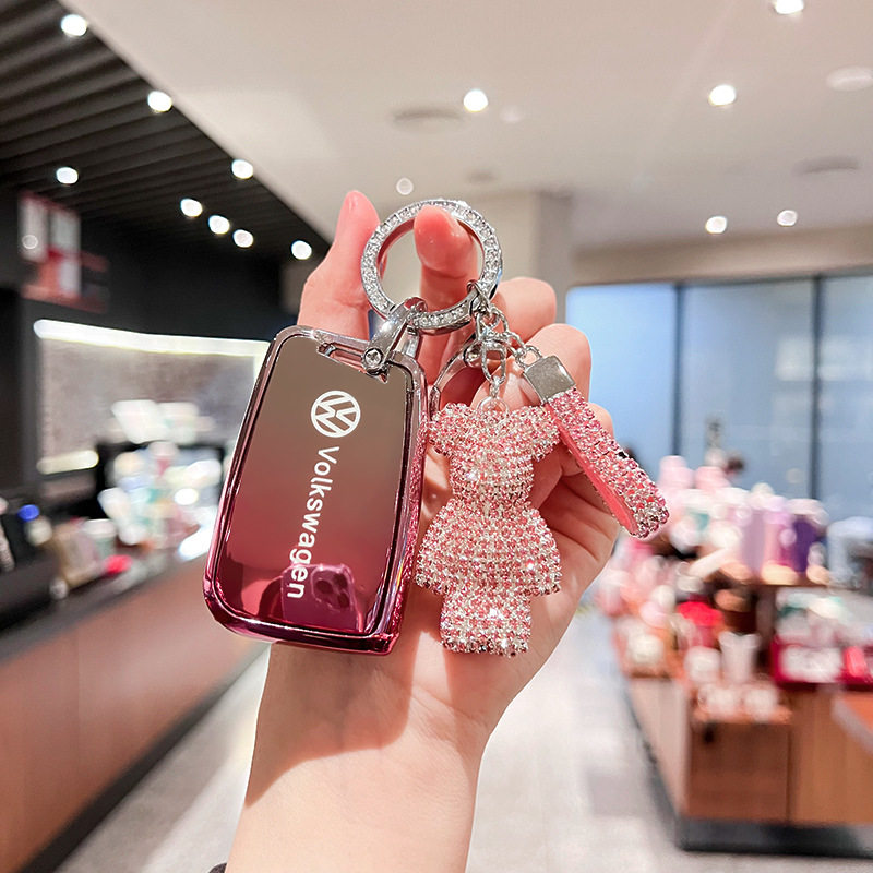 适用24款新款大众迈腾钥匙套帕萨特钥匙包cc 迈腾b8车钥匙扣壳女