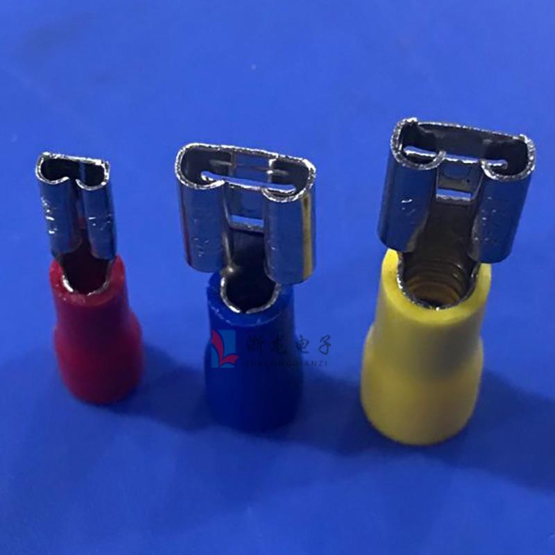FDD1冷.25YEO-187预母绝缘压端头接线端子插簧红色护套10母00只/