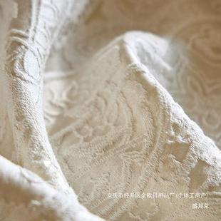 水长方形氛围餐桌布感立体客厅防简AL802542约纯色盖家台居提布花