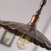 中古风小吊灯式 古复吧台餐沙发旁吊灯美式 546美复古厅走廊灯具