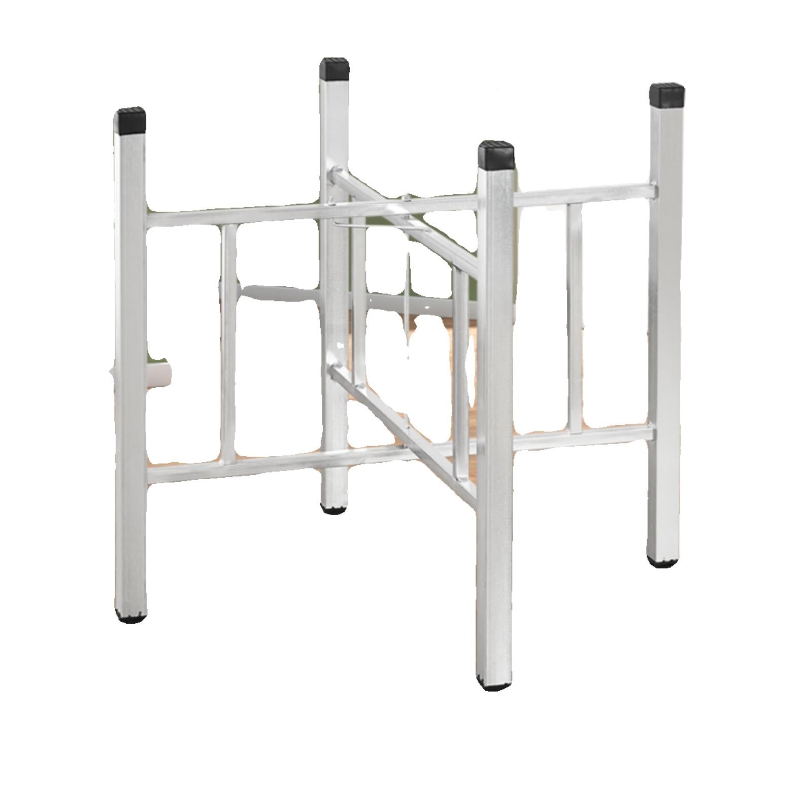 9U简易大圆架折叠桌腿支餐桌腿可折镀锌桌架架叠餐台脚折叠桌桌子