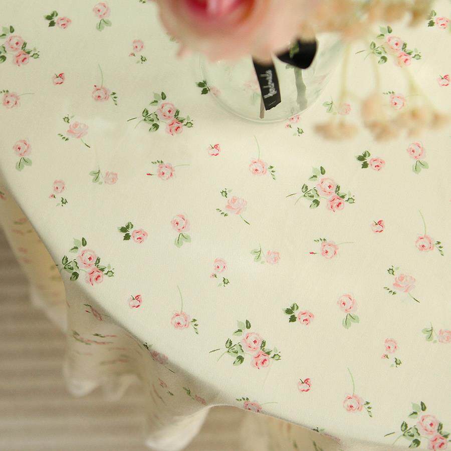 风法式韩布式LGR田园边格蕾丝花纯棉长方圆形艺桌布盖布沙发巾