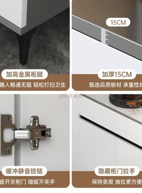 餐边柜轻奢风家用客厅置收纳45873储物代柜子现简约靠墙一体多能