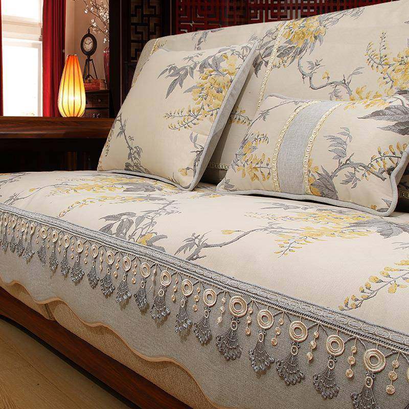 新发中式沙发垫四通用实木沙坐发巾防滑垫HYurxwlw子沙季套罩盖布