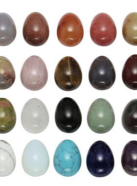 20石多样天然小尺寸鸡形状asd03290颗光滑杂头盒装套装蛋摆件厂家