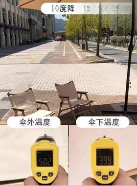 户外公遮阳三头伞花34404园露型台别墅庭院伞大中伞柱伞太阳伞园