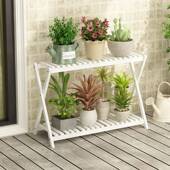 花架实木阳台物架子多双客厅层BZS落地式 多肉户外庭院花盆置植物